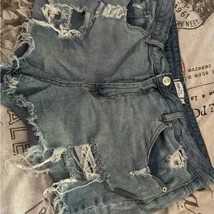 Distressed Denim Women Shorts